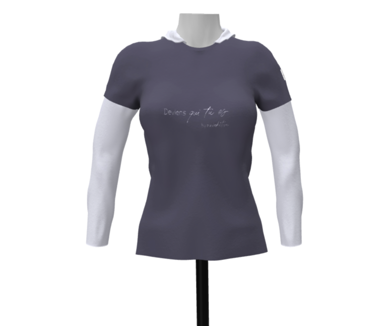 T-shirt for women to be configured