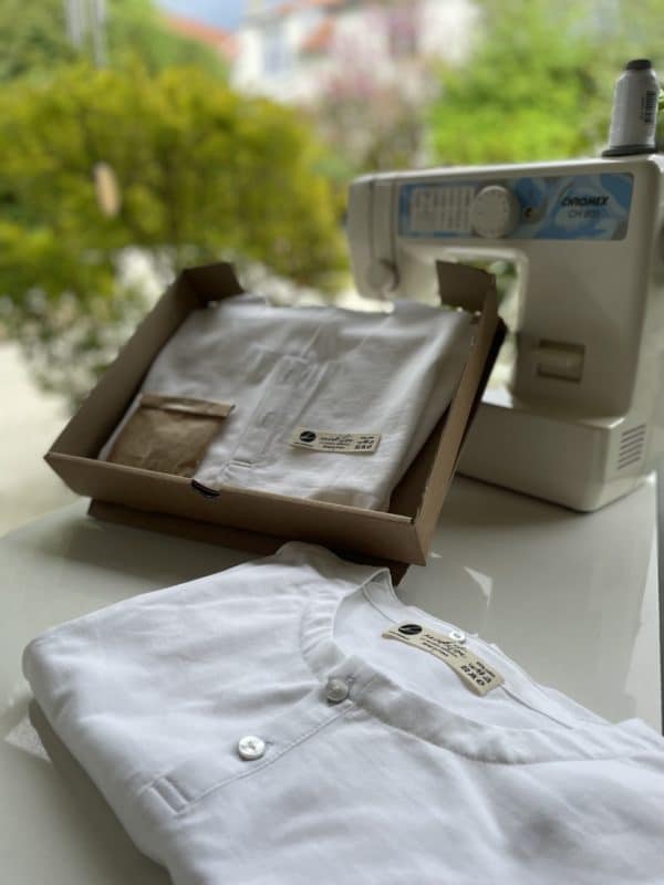 KIT à Coudre T-shirt Blanc Manches Longues mixte