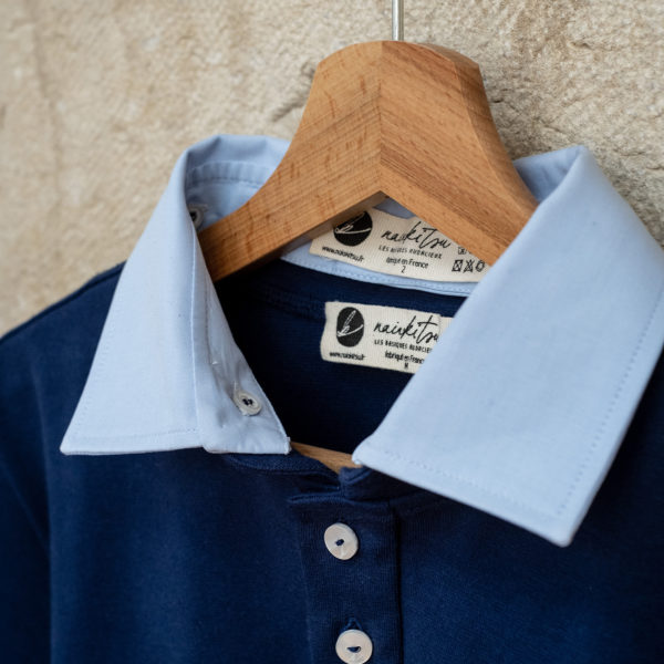 Navy Blue Polo Pack & Light Blue Shirt Collar - naiakitsu