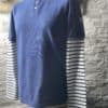 Polo Homme Bleu Marine & Manches Longues Rayées BLC-BM