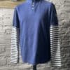 Polo Homme Bleu Marine & Manches Longues Rayées BLC-BM – Image 2
