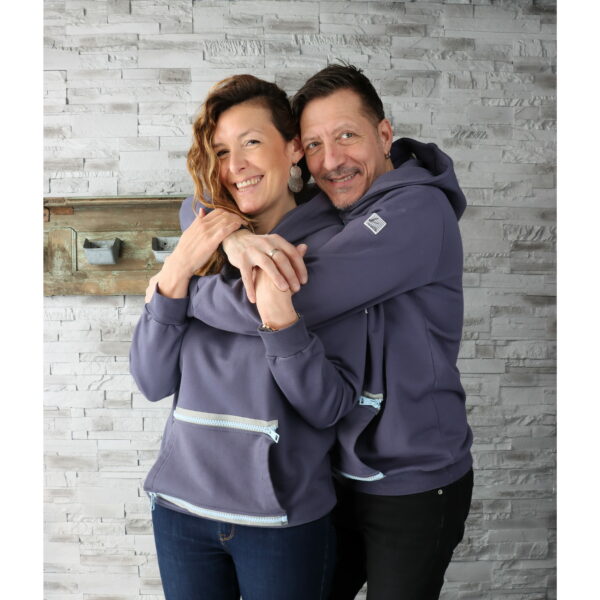 Sweat "INDUS" Gris Foncé Mixte – Image 2