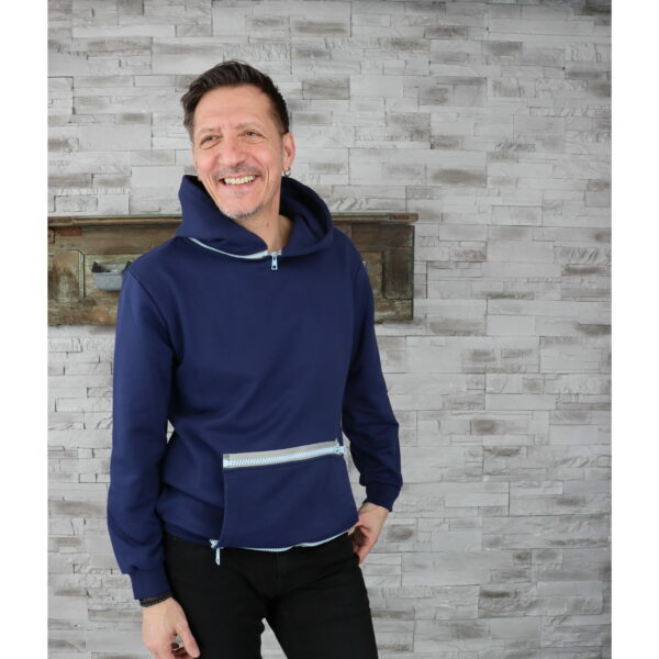 Sweat "INDUS" Bleu Marine Mixte – Image 3
