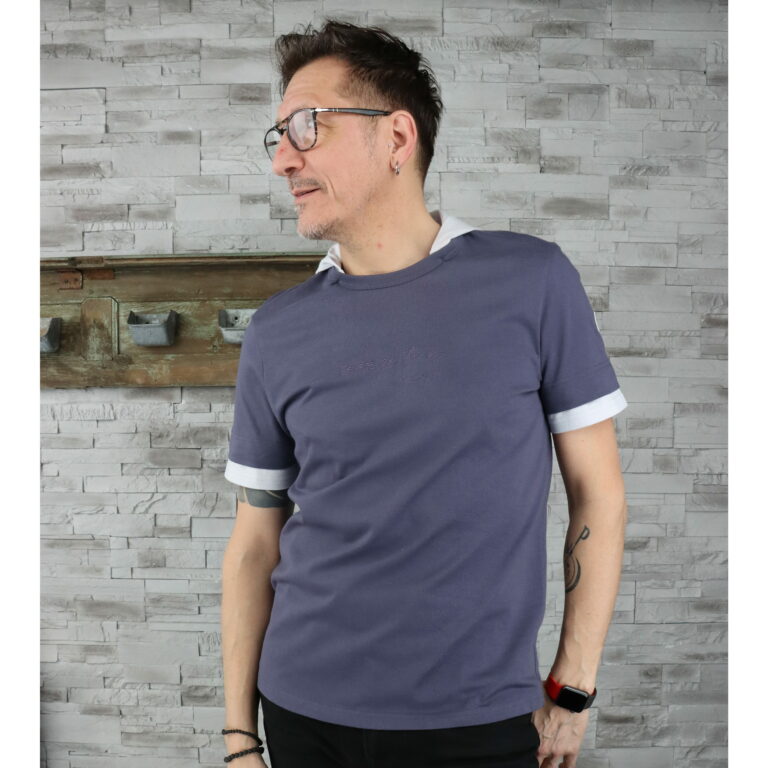 T-Shirt Homme Gris Foncé, bracelets & Capuche Gris Clair